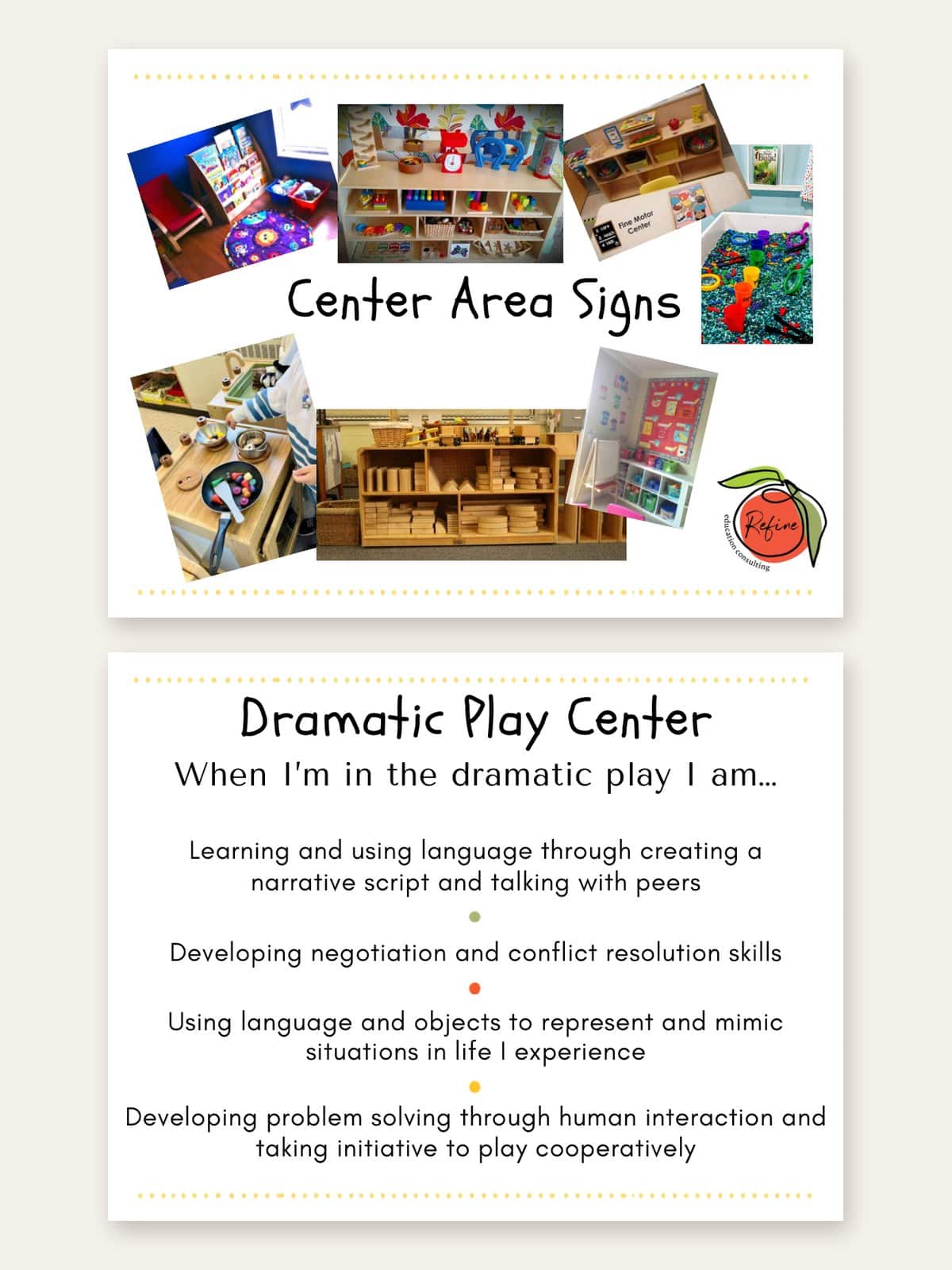 Center Area Signs